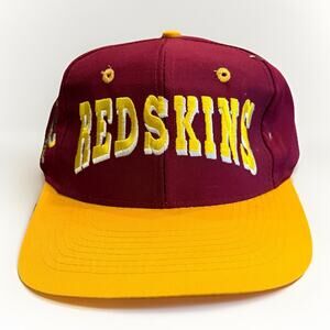 Vintage Twill Mens Red NFL Washington Redskins Script Adjustable Snapback Hat